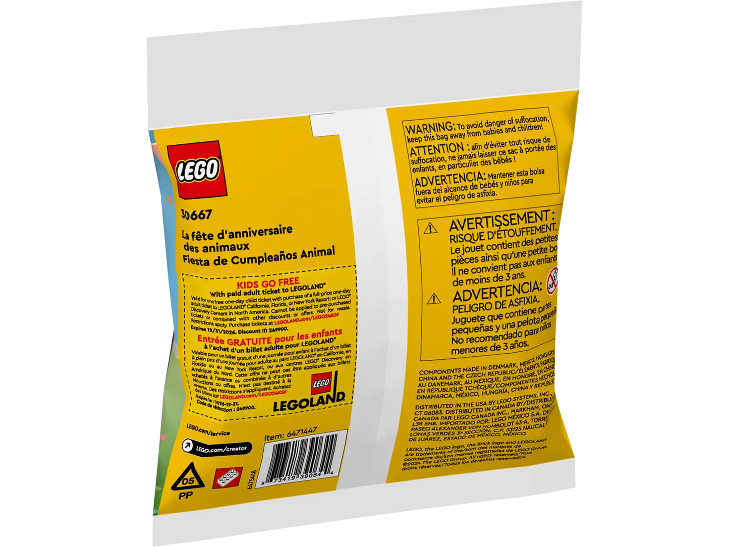 Animal Birthday Party LEGO set