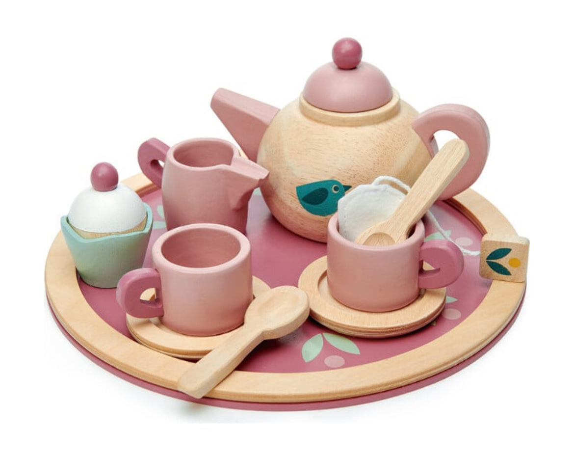 Birdie Wooden Tea Set