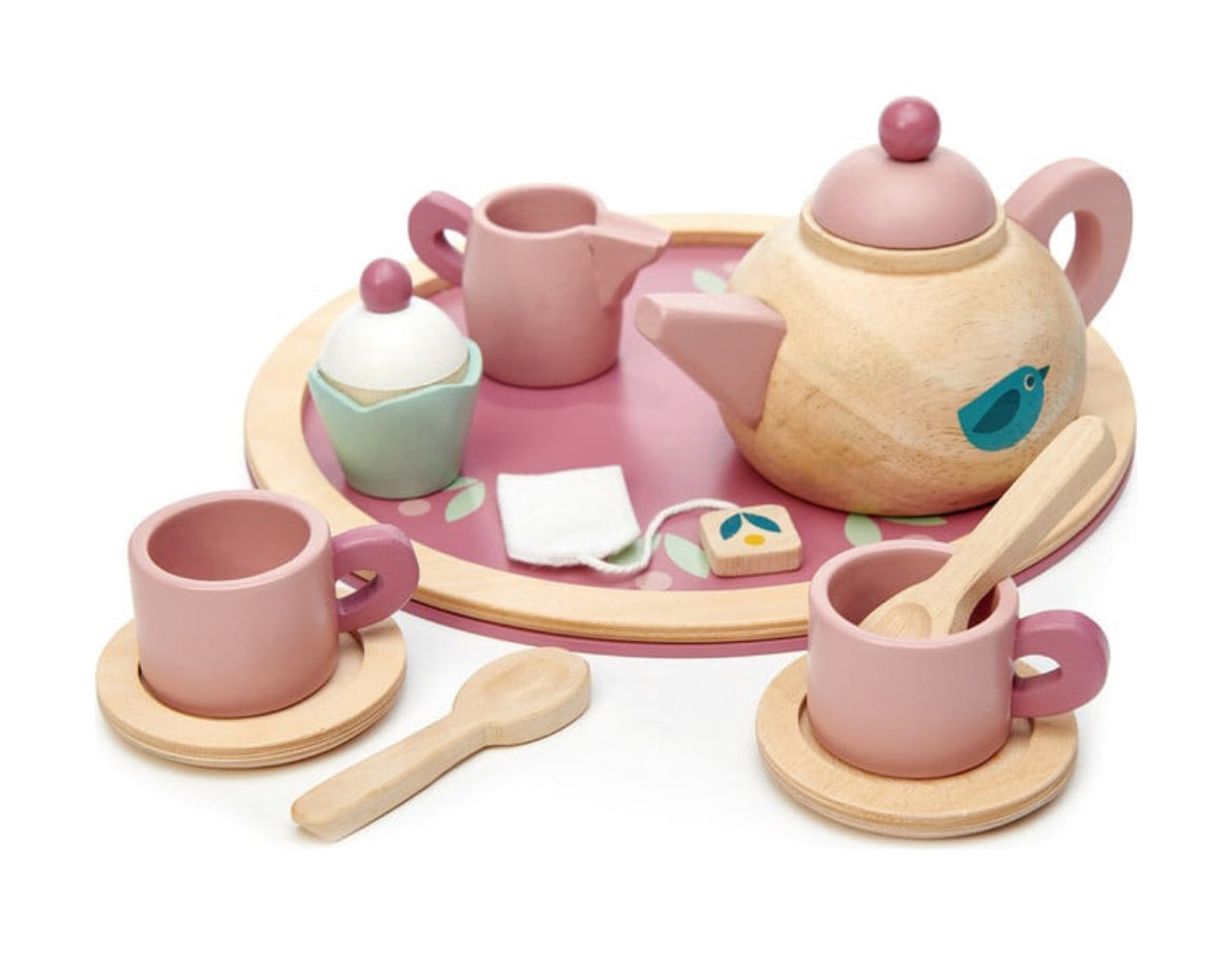 Birdie Wooden Tea Set
