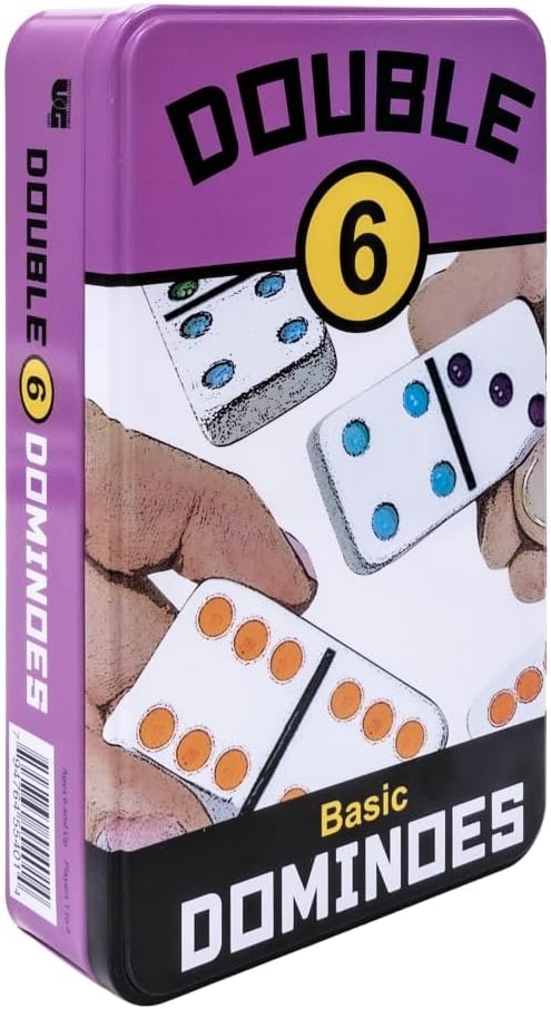 Double 6 Domino Set in Tin